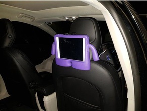 volvo ipad headrest holder automotive 3d print model - Mito3D