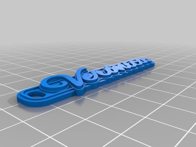 verónica neon1 llaveros personalizado 3D print model - Mito3D