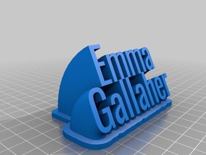 emma gallaher office personalizzato 3d print model - Mito3D