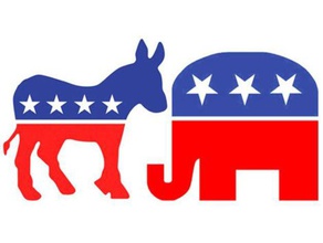 elezione cookie cutter set 3d la stampa dem democratico l'asino elefante gop cucina politico repubblicano 3d print model - Mito3D