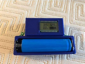 Testeur de batterie 18650 module cas l'électronique 3d print model - Mito3D