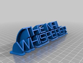nail whisperer office personalizzato 3d print model - Mito3D