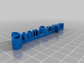 meu personalizada 3d jean placa com o nome esculturas 3d print model - Mito3D