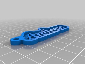 andrew key chain keychains customized 3d print model - Mito3D