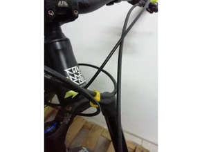 Fahrrad-Kabel-clip sport im freien 3d print model - Mito3D