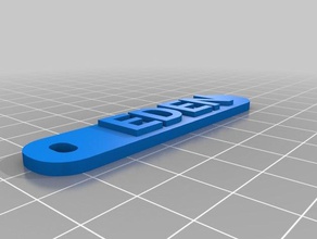 Schlüssel eden Schlüsselanhänger angepasst 3d print model - Mito3D