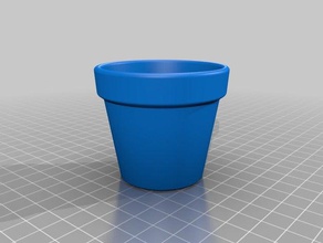 flower pot classic base 425 outdoor garden customized 3d print model - Mito3D