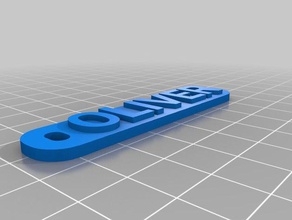 key oliver keychains customized 3d print model - Mito3D