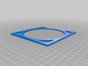 il mio quadrato su misura cerchio 3d la stampa test 3d print model - Mito3D