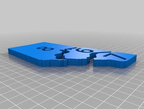 trattati alberta puzzle 3d print model - Mito3D