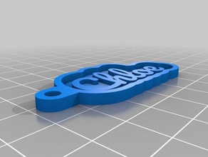 chloe keychains customized 3d print model - Mito3D