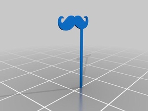 movemberedu moustache stick other movember 3d print model - Mito3D