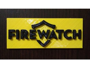 firewatch 3d impressão de logotipo sinais logotipos 3d print model - Mito3D