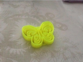 marzipan cutter butterfly motif kitchen dining 3d print model - Mito3D