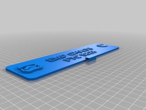 emp chaos nametag 2 office customized 3d print model - Mito3D