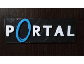 portal 3d printable logo signs logos 3d print model - Mito3D