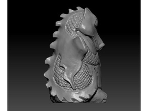 chilled welsh dragon incense cone burner creatures wales 3d print model - Mito3D