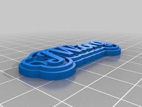 jworg keychains customized 3d print model - Mito3D