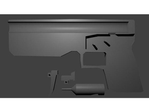 einfache arbeiten Pistole 3d drucken 3d print model - Mito3D