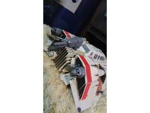 neve speeder motore posteriore giocattolo gioco accessori snowspeeder star wars 3d print model - Mito3D
