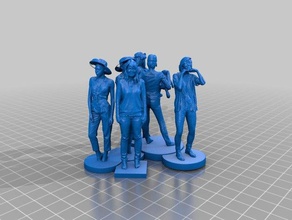 femme 031 032 033 034 035 036 sculptures 3d print model - Mito3D