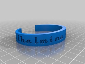 mon bracelet personnalisé bracelets 3d print model - Mito3D