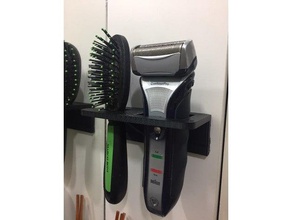 rasoio, pettine per capelli titolare stand di supporto bagno 3d print model - Mito3D