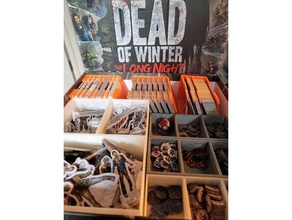 larga noche de invierno muerto cuadro organizador juguete juego accesorios boardgame 3d print model - Mito3D