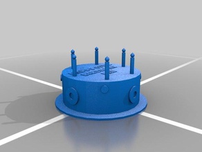 torta di compleanno sculture 3d print model - Mito3D