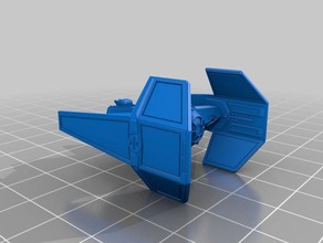cravatta fighteraggressor x-wing dimensioni giochi aggresor 3d print model - Mito3D