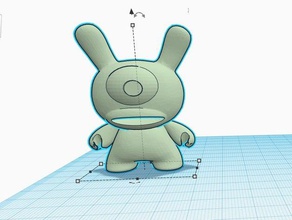 poderoso habbi 3d la impresión extranjero de dibujos animados dunny extraterrestre jugar juguete ovni 3d print model - Mito3D