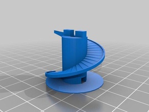 auger lift openscad library construction toys customizable marble run parametric printable 3d print model - Mito3D