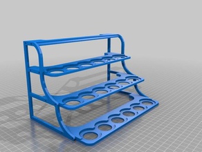 fiole peinture aerographe dur araçlar airbrush airbrushstand createx 3d print model - Mito3D