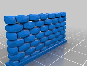 my customized stone wall 1 props 3d print model - Mito3D