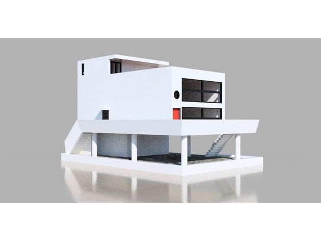 maison citrohan de le corbusier los edificios estructuras la arquitectura corbusiser 3D print model - Mito3D