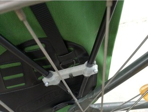 ortlieb vario ql21 bottom fixture bar sport outdoors bag clip holder bike mount created freecad made messenger 3d print model - Mito3D