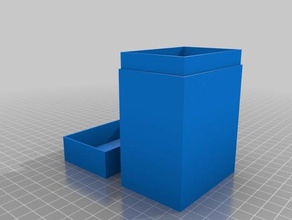 simple magic deck box games gathering 3d print model - Mito3D