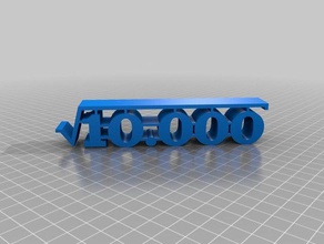 10000 squareroot heykeller 3d print model - Mito3D