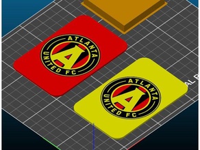 atlanta united atl sc aufc pena de cartão sinais logotipos vermelho amarelo 3d print model - Mito3D