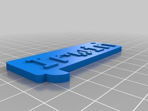 meu personalizada chamada placa com o nome de gerador moedas emblemas 3d print model - Mito3D