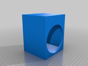 4 polegadas simples caixa de alto-falante áudio 3d print model - Mito3D