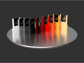 colour-material filament sample 3d printer accessories spool holder 3d print model - Mito3D