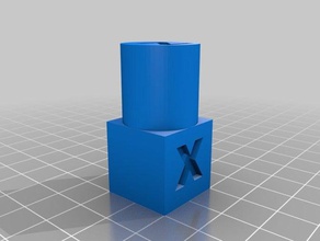 cilindro, cubo objecto de calibração 3d impressão testes 3d print model - Mito3D