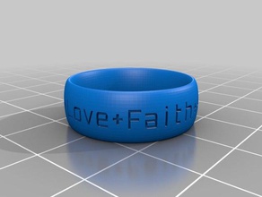 meu personalizados anel em forma de elipse 105 anéis 3d print model - Mito3D