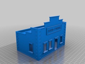 twd walking dead food store 28mm buildings structures bolt action tabletop warhammer 3d print model - Mito3D