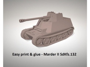 easy print glue marder ii sdkfz132 vehicles 3d print model - Mito3D