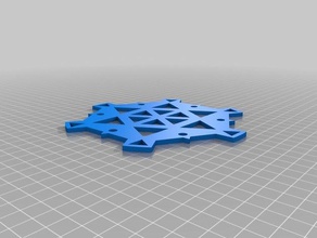solo fiocco di neve arredamento 3d print model - Mito3D