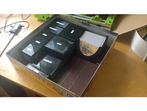 caçador de tesouro simples organizador manga cartões brinquedo jogo acessórios 3d print model - Mito3D