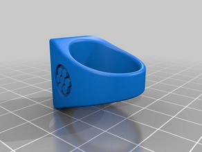 semplice anello piatto anelli tecnologia indossabile 3d print model - Mito3D