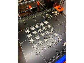 snow flake decor christmas decoration snowflake 3d print model - Mito3D